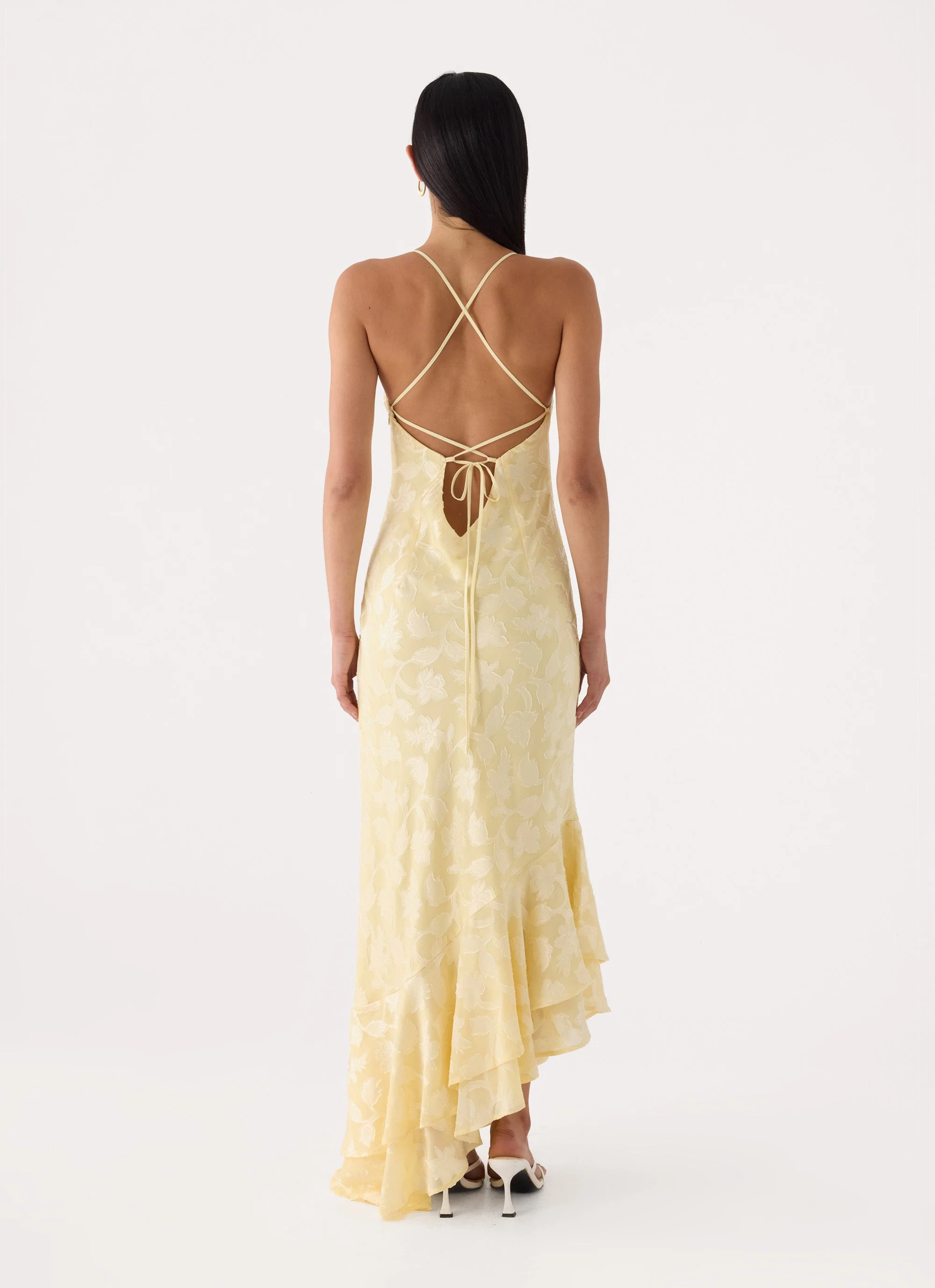 Take A Photo Midi Dress - Yellow