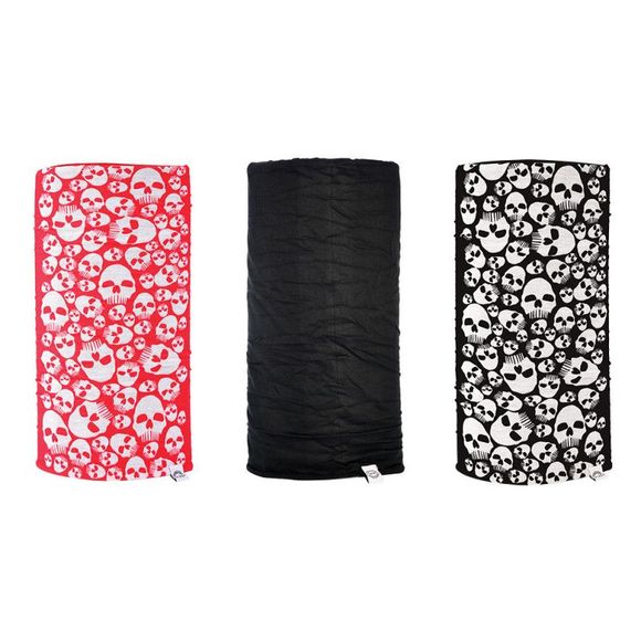 Oxford COMFY SKULLS 3-PACK Neck Gaiter - Black / WhiteRef: od0410 / nw106