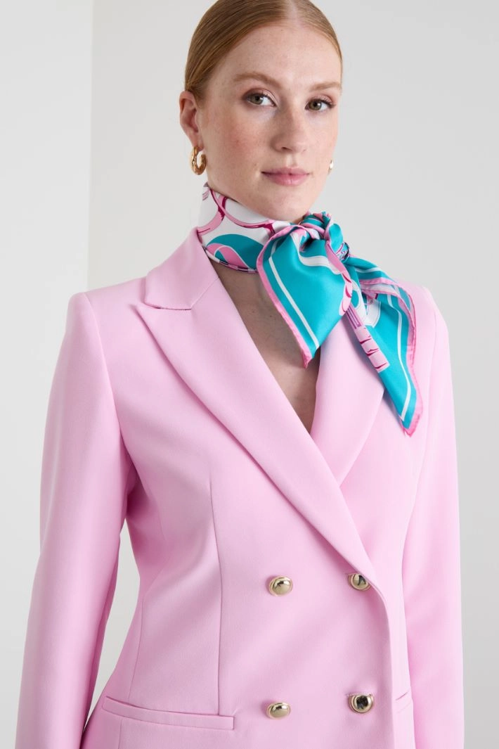 Silk twill scarf - LIGHT BLUE