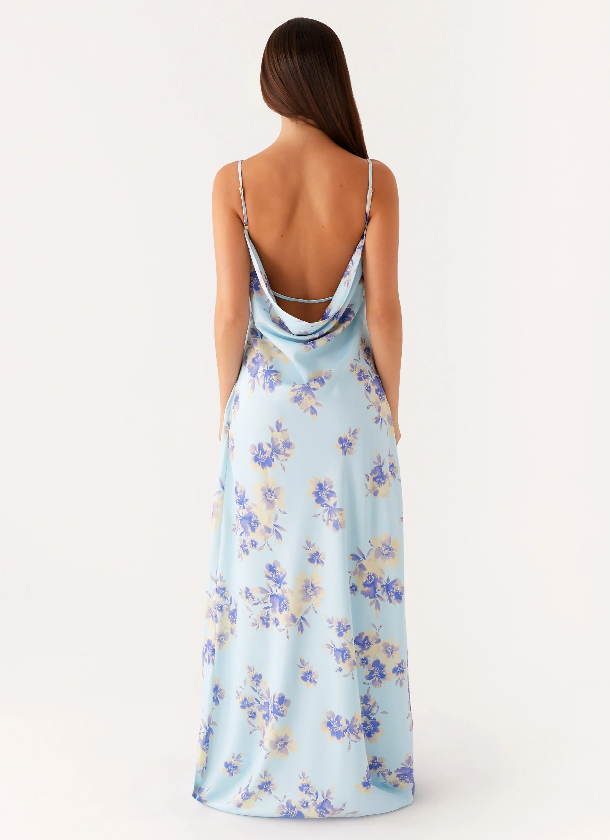 Liana Cowl Maxi Dress - Print