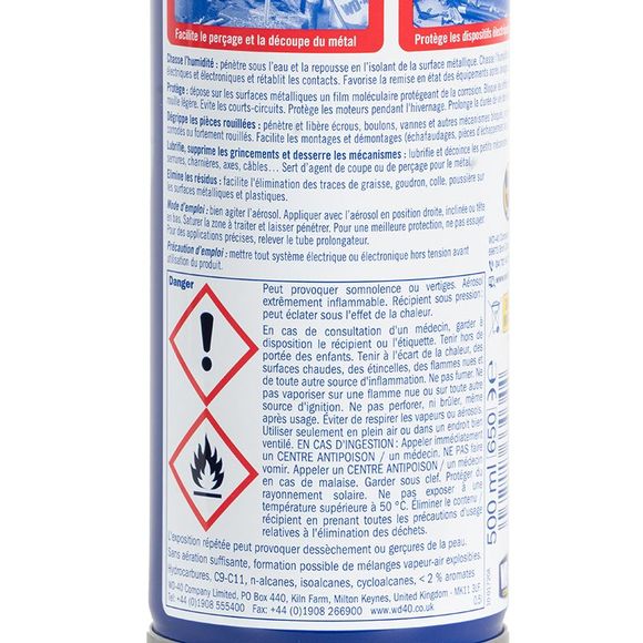 Degrippant Wd 40 Spray Double Position 500 Ml UniversalRef: WD0001 / 050020