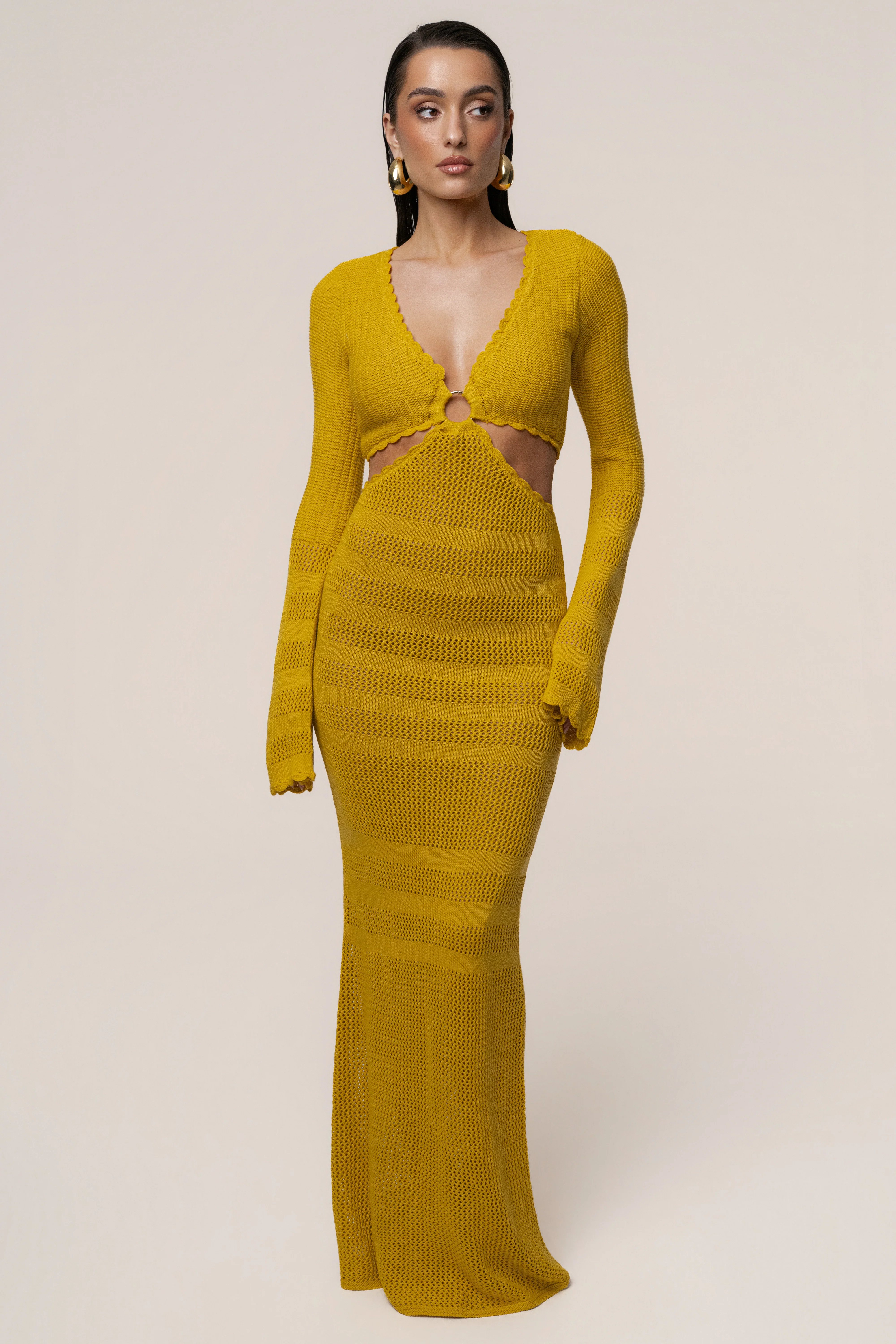 Yellow Blossom Haven Maxi Dress