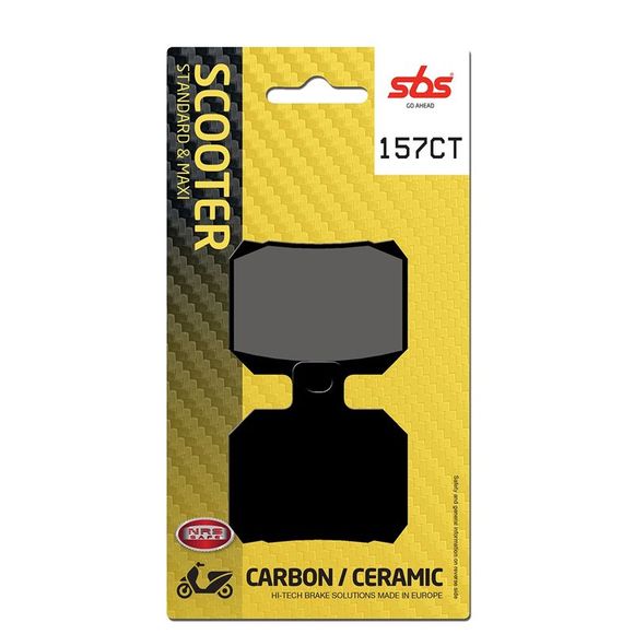 SBS 157CT Organic Rear Brake PadsRef: 157CT / 157080