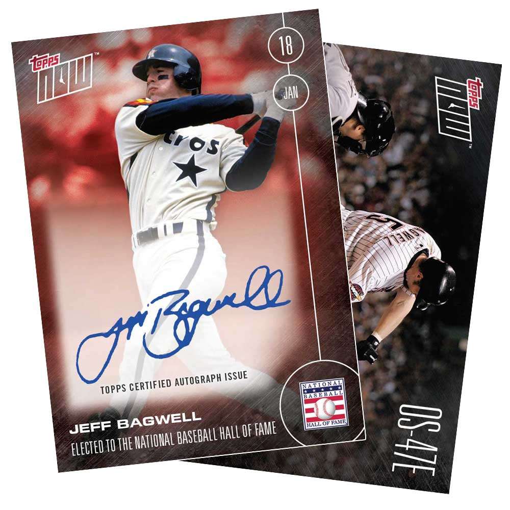 On-Card Autograph # to 10 - Jeff Bagwell Makes The 2017 Hall of Fame Class - TOPPS NOW®