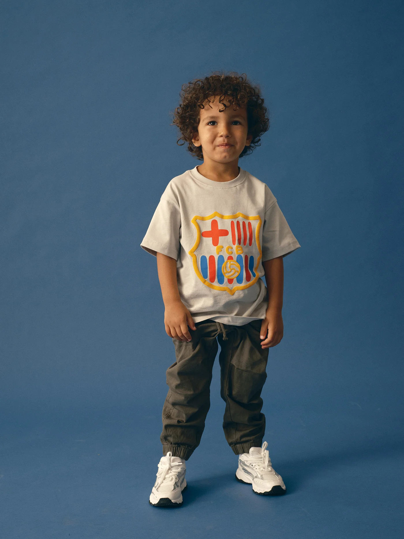 T-shirt Grey Crest Barça - Kids