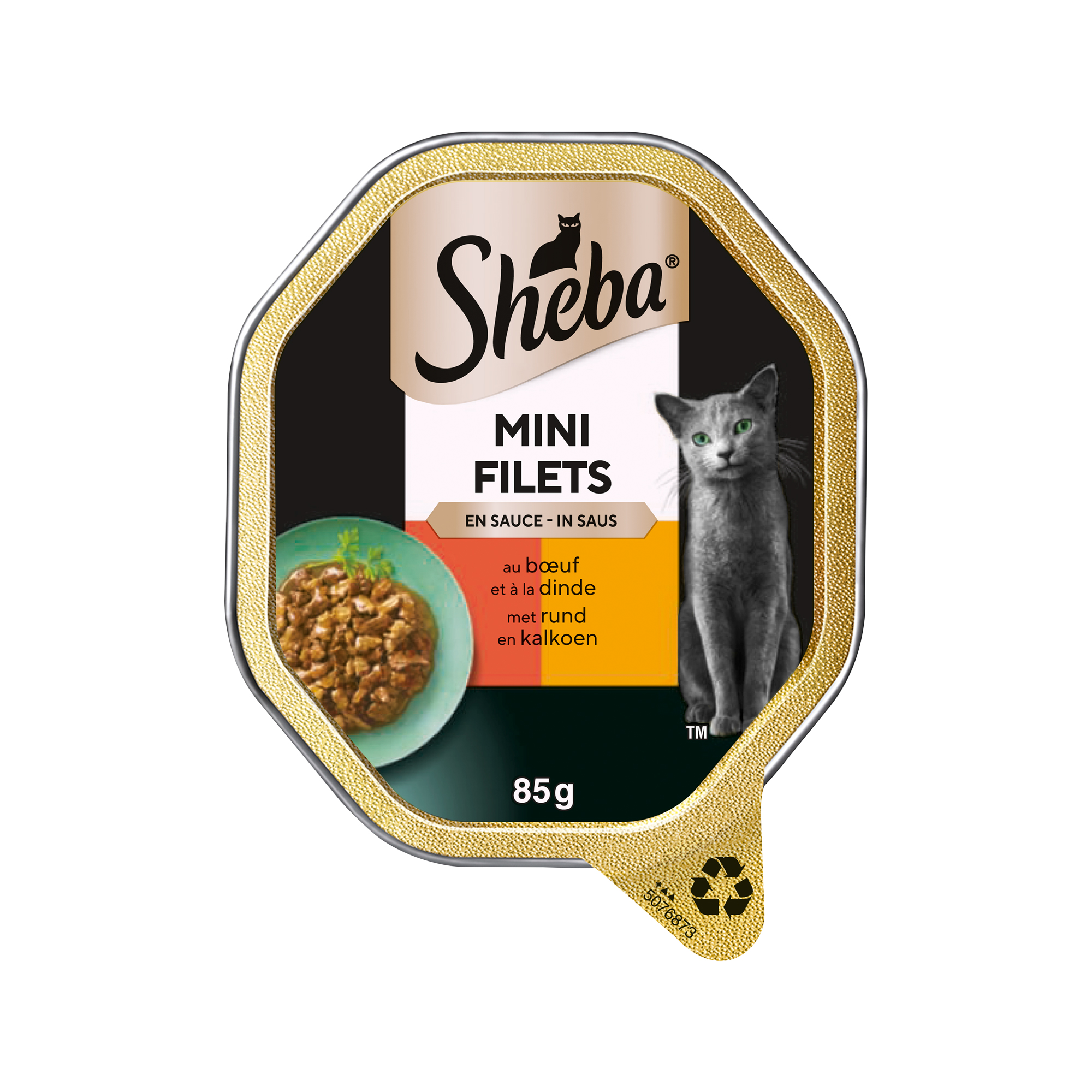 Sheba Mini Fillets in Sauce Beef & Turkey - 22 x 85g