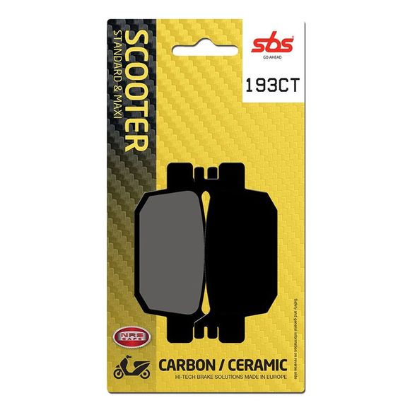SBS 193CT Organic Rear Brake PadsRef: 193CT / 193080