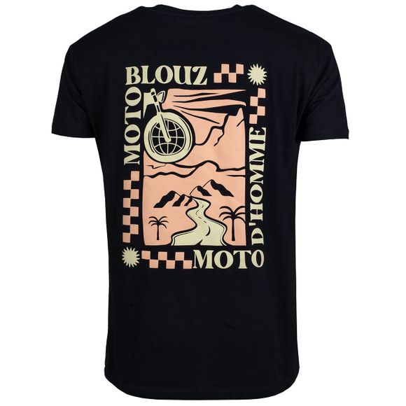 Motoblouz X Motodhomme - Man - 20 Year Old - Black T -ShirtRef: MB0410