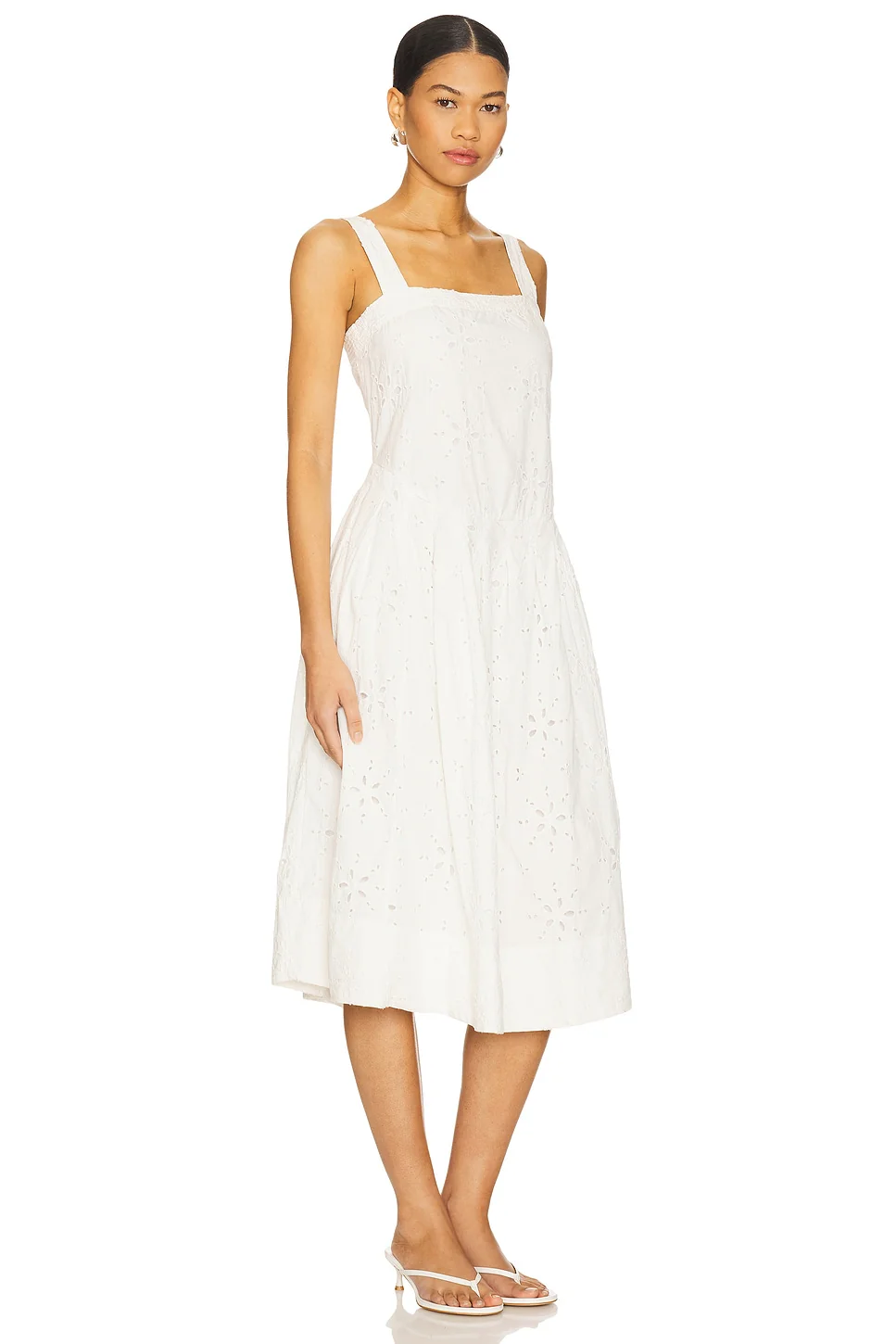 Primavera Eyelet Midi Dress