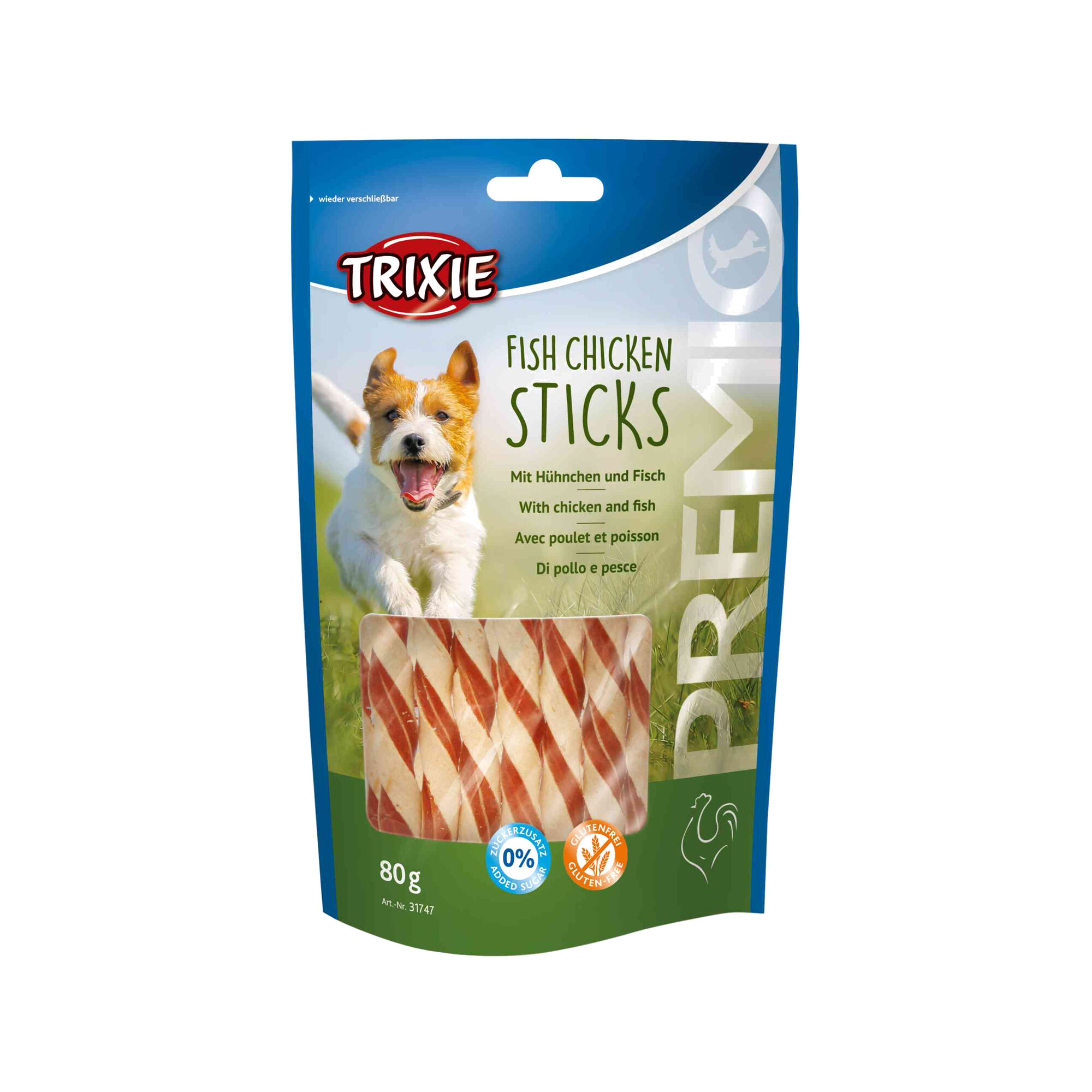 Trixie Premio Fish Chicken Sticks - 80g