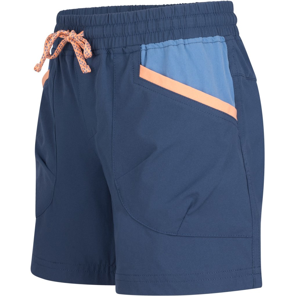 Trollkids Senja Shorts Girls - Mystic Blue/Cornflower/Coral Haze