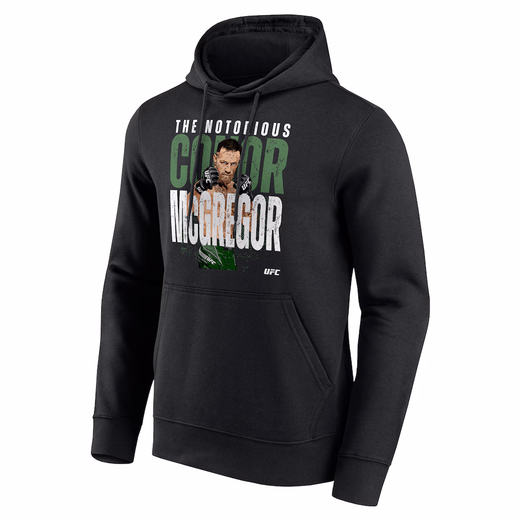 UFC Conor McGregor The Notorious Bold Hoodie - Black - Mens