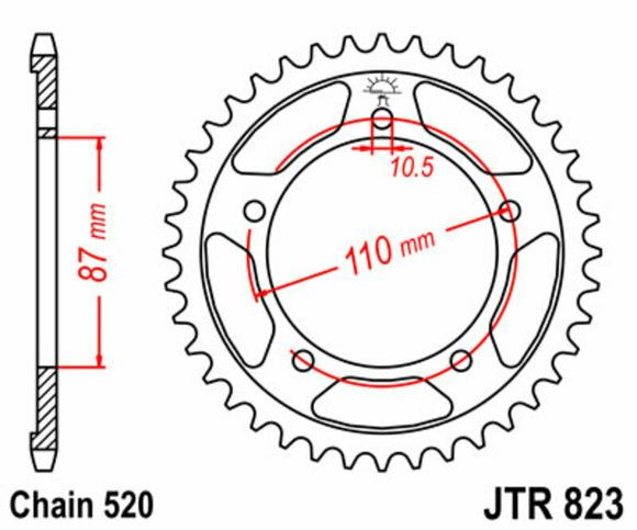 Couronne JT. Acier Standard - 520 47 dentsRef : JTC01868A / 1075135003