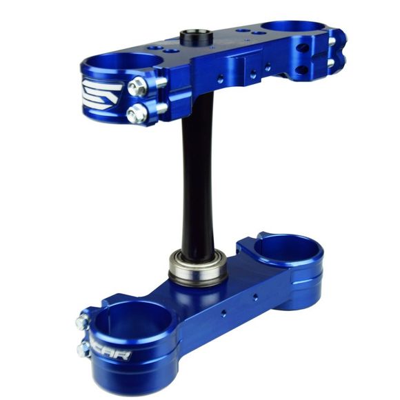 Scar Triple Clamps fork - Offset 22mm - BlueRef: Scr0284 / S5418Bl
