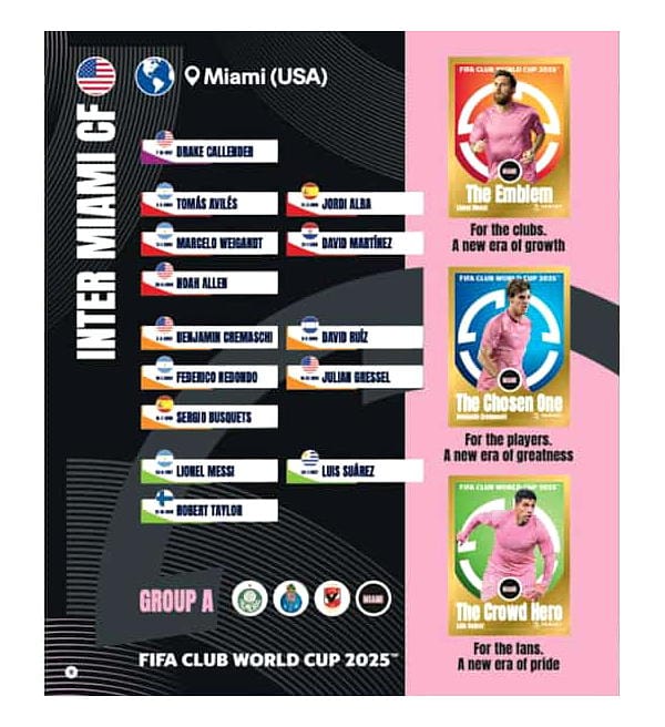 Panini FIFA Club World Cup 2025 Stickers - Special Box 1 - Metallic Hardcover Album