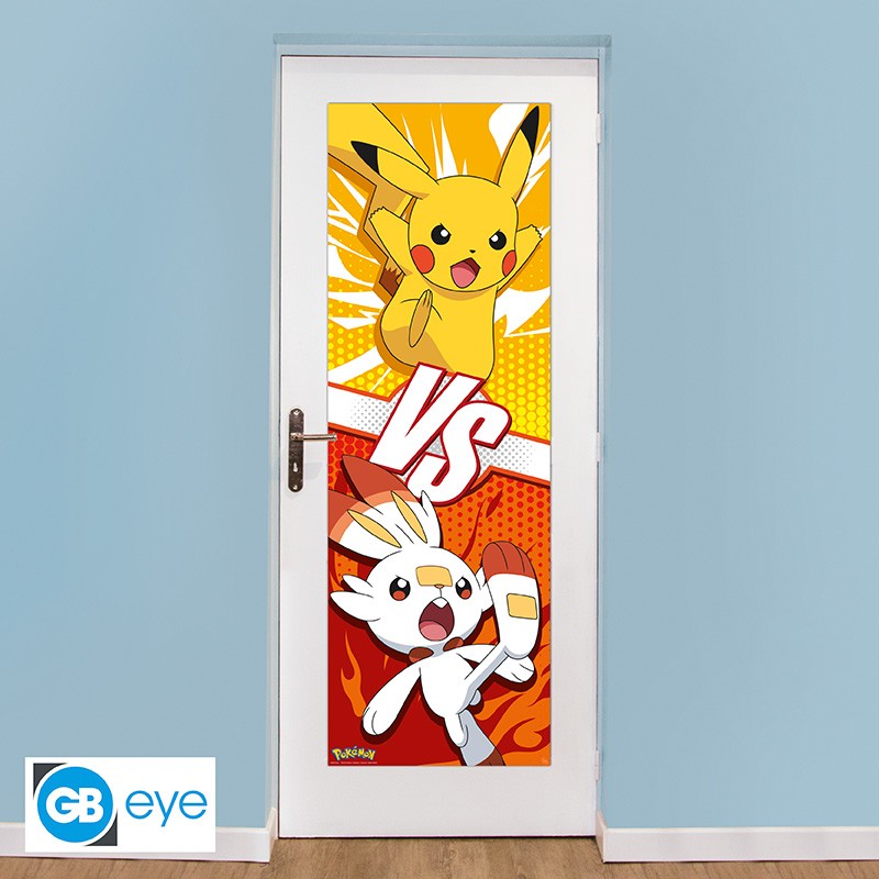 POKEMON Door Poster Pikachu and Scorbunny (53x158cm)