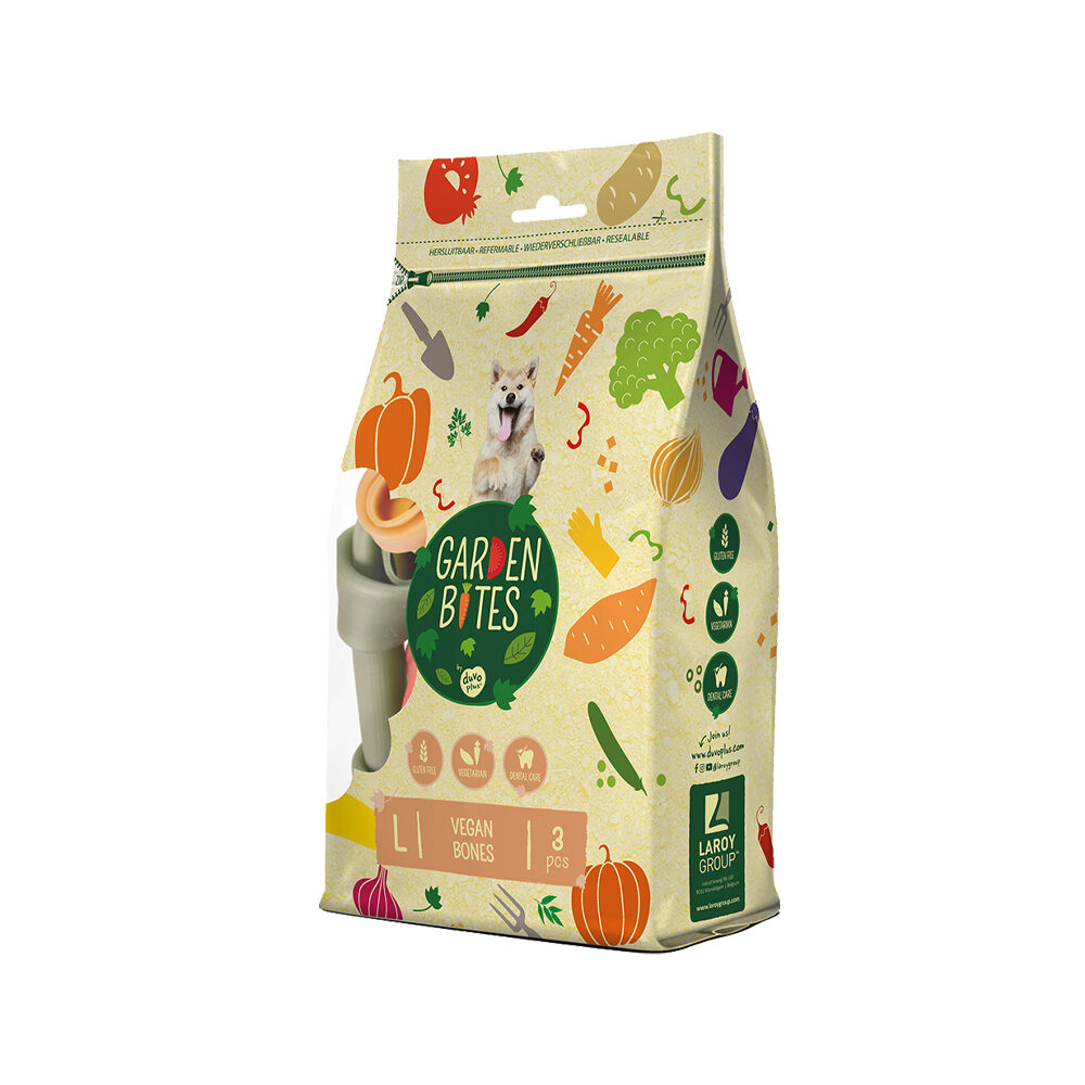 Duvo+ Garden Bites Vegan Bones - 11 cm - 8 pieces