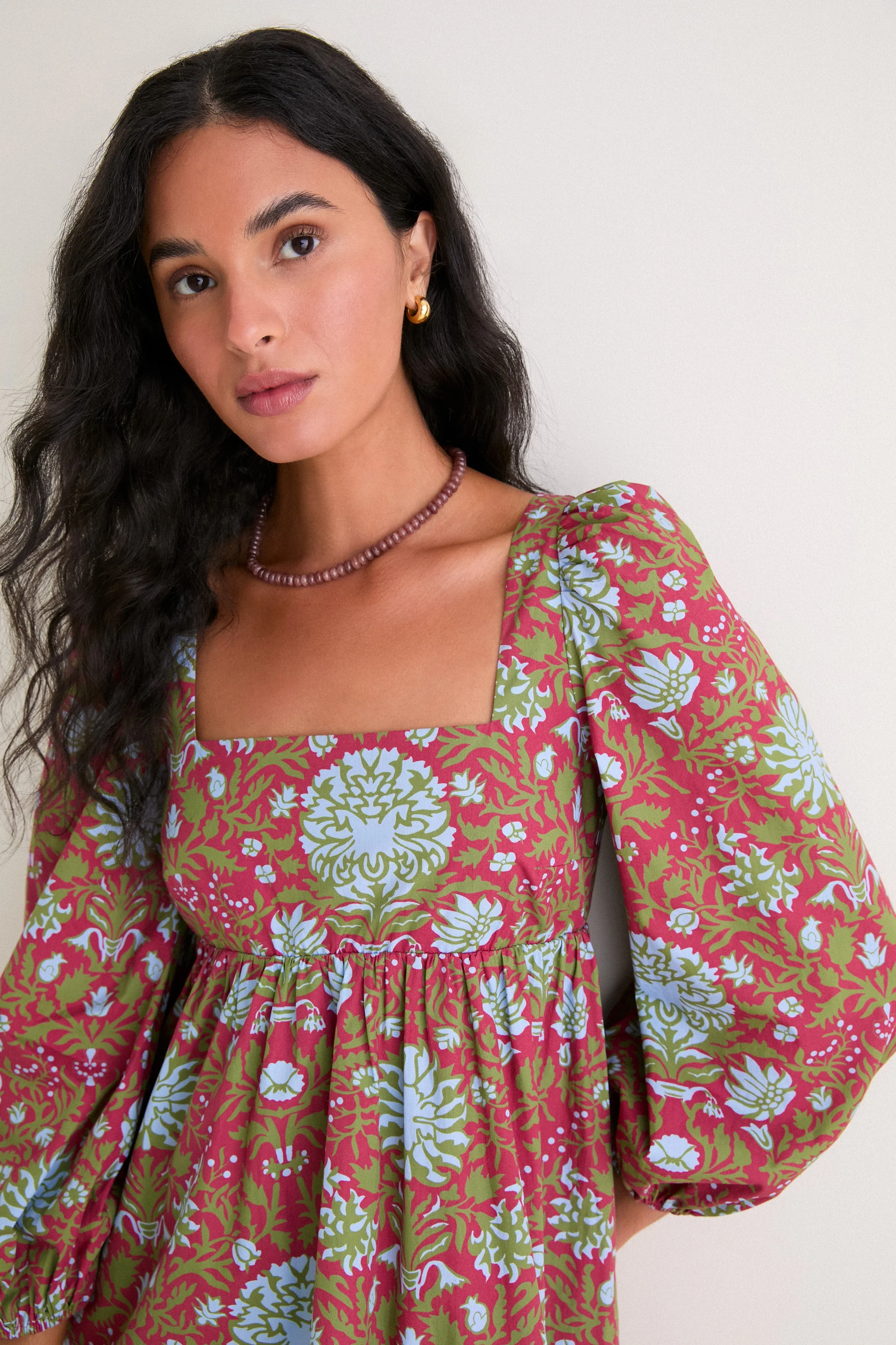 Chrysanthemum Floral Rita Mini Dress