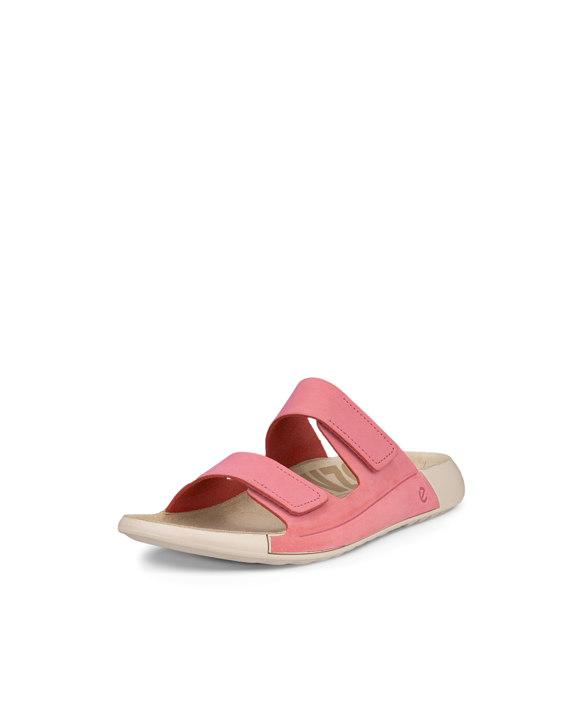 ECCO COZMO W Damen Nubuksandale mit zwei Riemen Pink