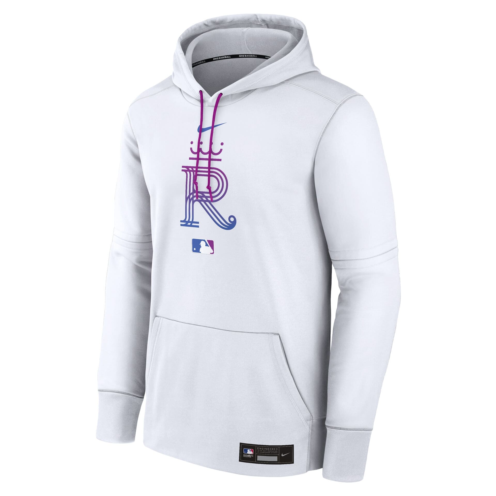 Kansas City Royals City Connect 2026 MLB Authentic Therma Hoodie White