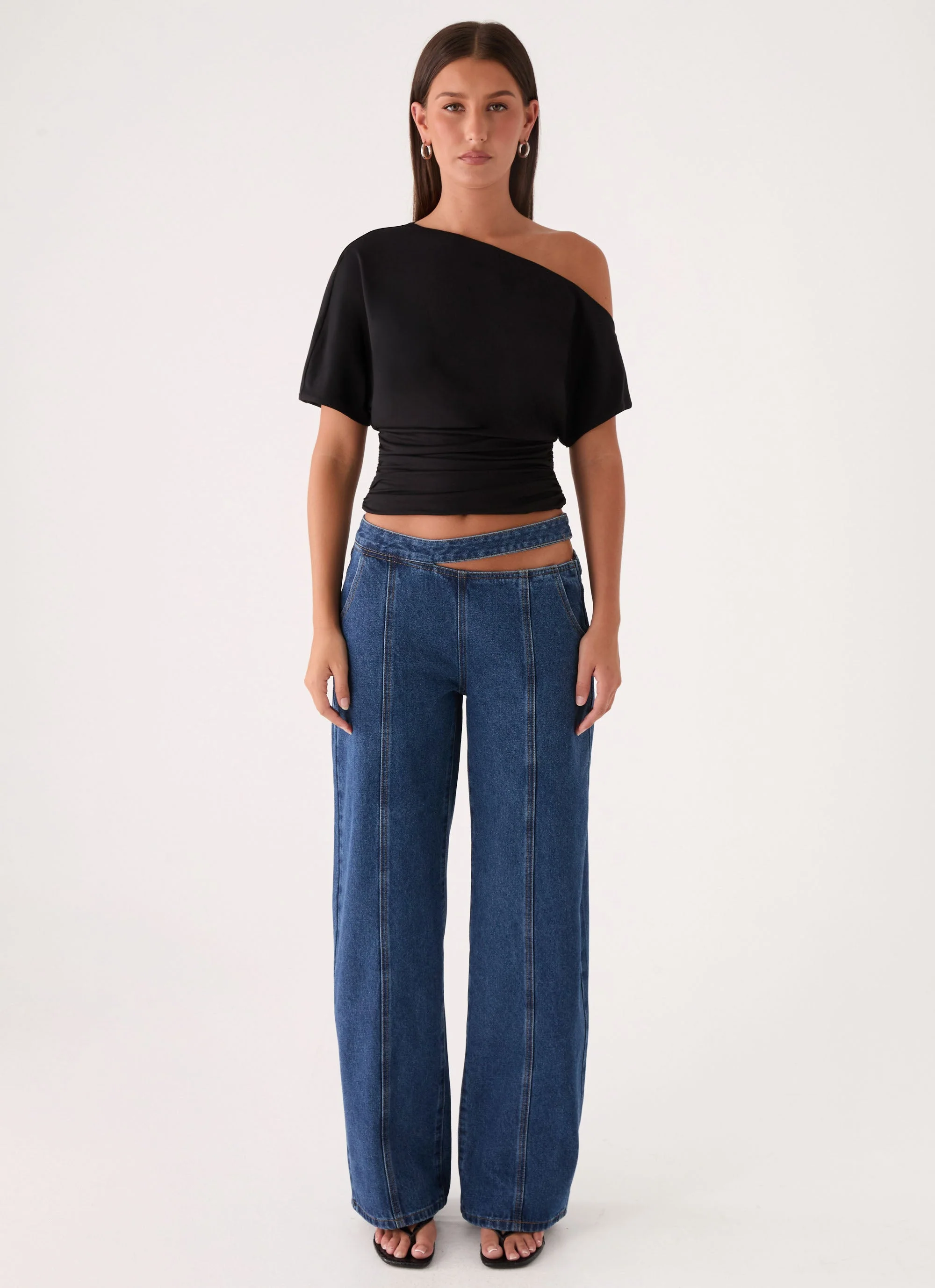 Janni Off Shoulder Top - Black