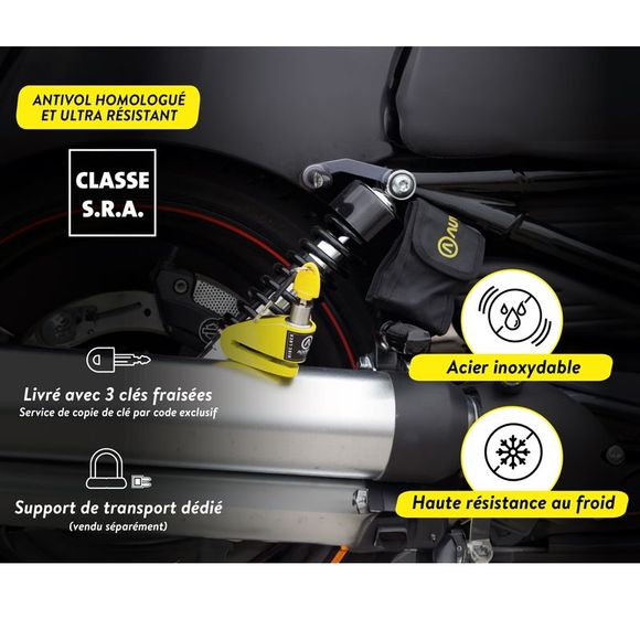 Antivol Auvray BLOQUE DISQUE DK 10 INOX SRA UniverselRef : AUV0046 / DK10IAUV