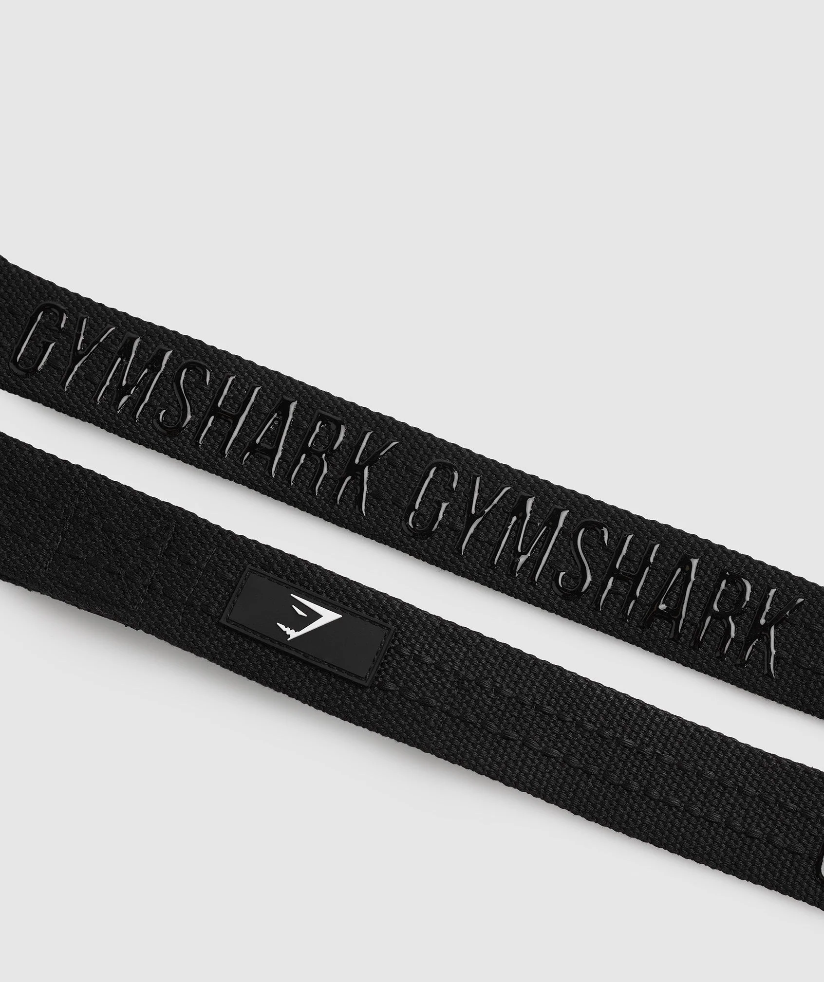 Silicone Grip Lifting Straps Black