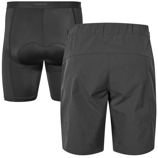 GripGrab Flow 2in1 Technical Cycling Shorts Men - Black
