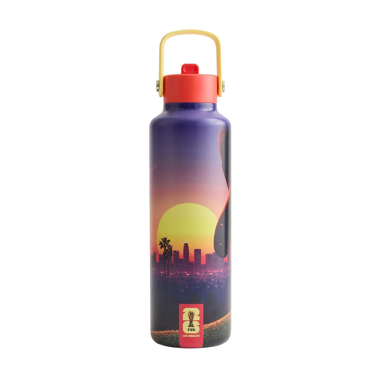 2026 Soccer Fan Collection Los Angeles Poster Water Bottle