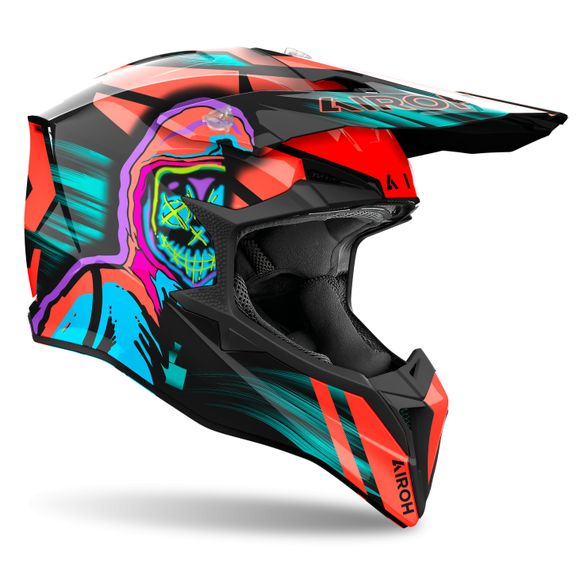 Casque cross Airoh WRAAAP - CYBER 2024 - OrangeRef : AR1387