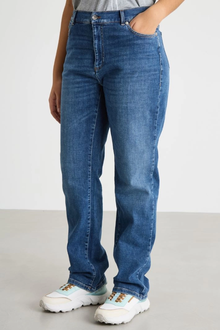 Straight-fit jeans - BLEU