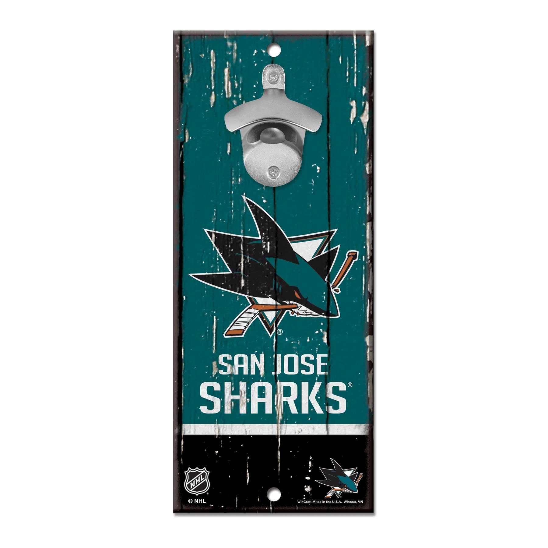 San Jose Sharks WinCraft NHL Bottle Opener Sign