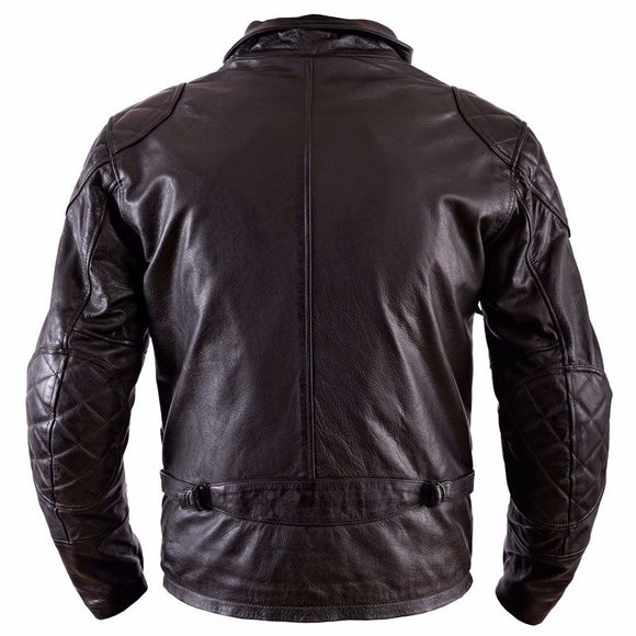 Helstons Moto jacket - Rag leather - BrownRef: HS0240