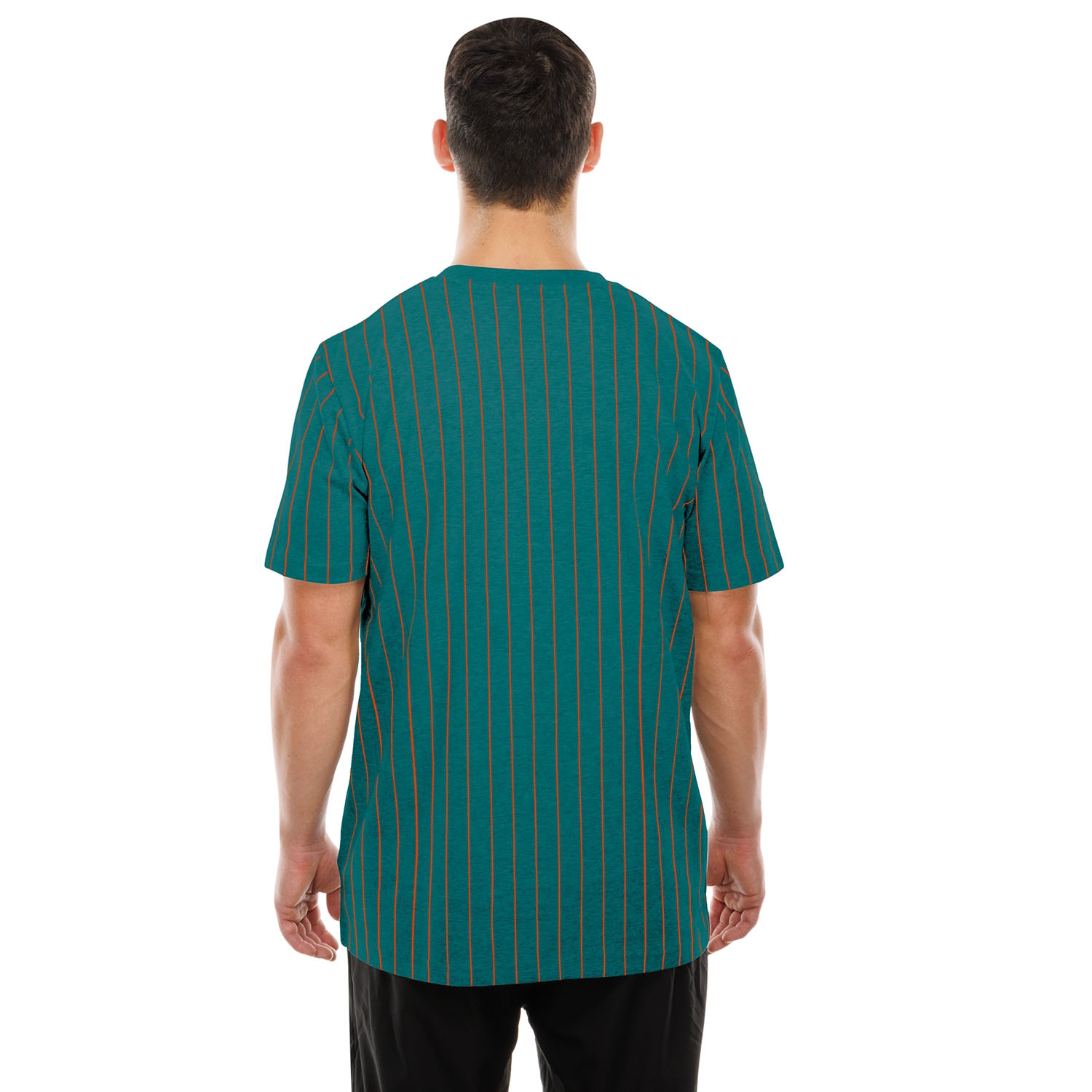 Miami Dolphins Retro Stripe NFL T-Shirt Aqua