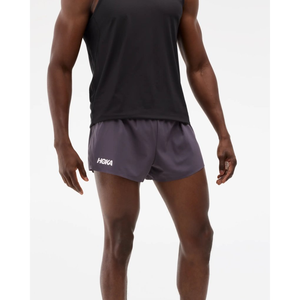 Hoka Race Day Split Shorts Men - squid ink
