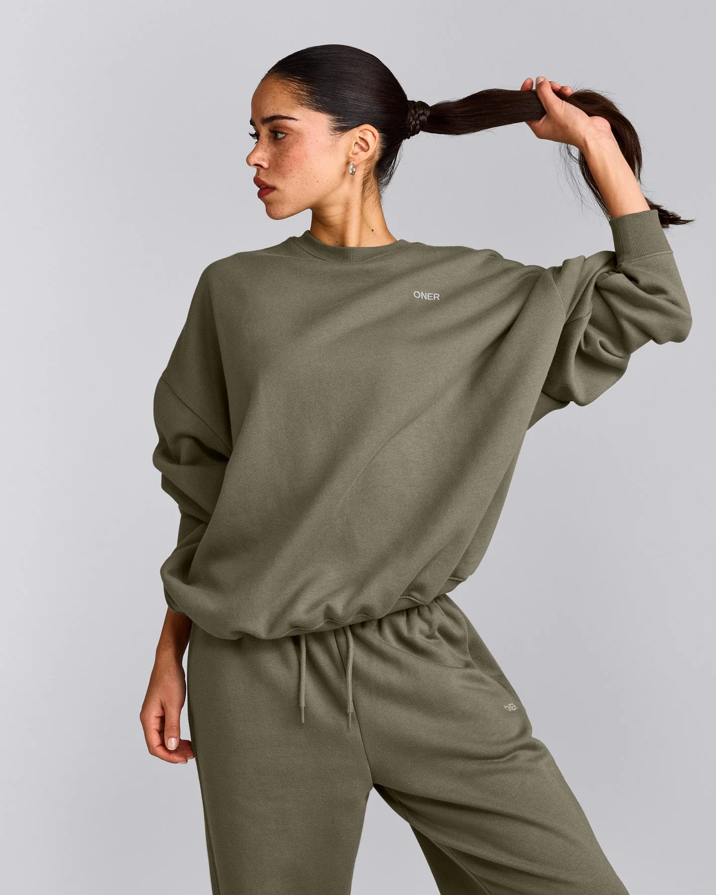 Foundations All Season Crew Neck Sweatshirt | Alpine Green
