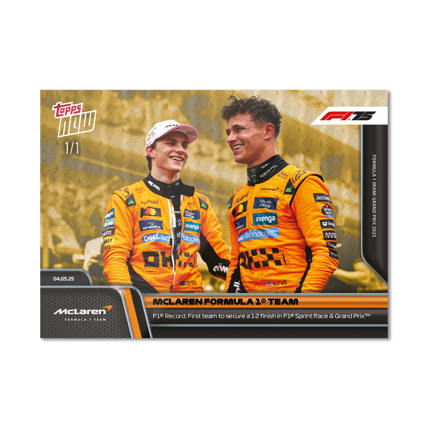 McLaren Formula 1 Team - 2025 Formula 1® Topps NOW® - Card 35