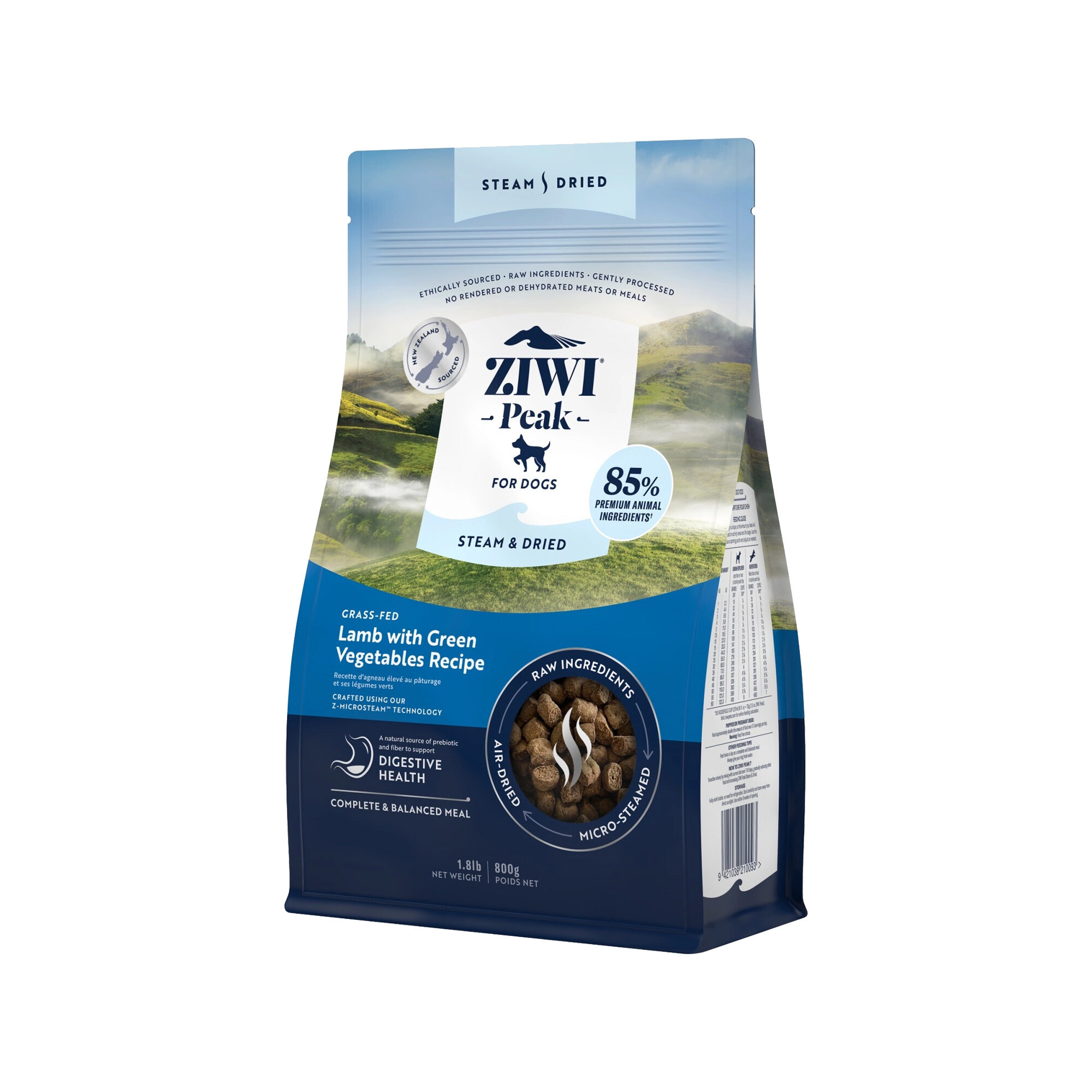 Ziwi Peak Steam & Dried Dog Food - Lamb - 800 g