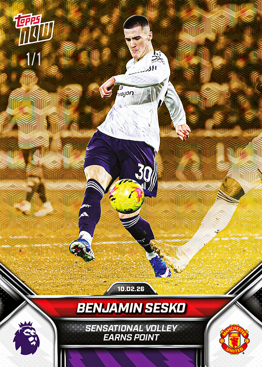 Benjamin Sesko - 2025-26 Premier League Topps NOW® - Card 137 - PR: 462