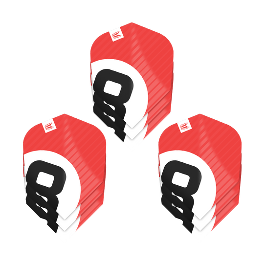 Target Pro Ultra Chicane Red No6 Flights - 3 Sets