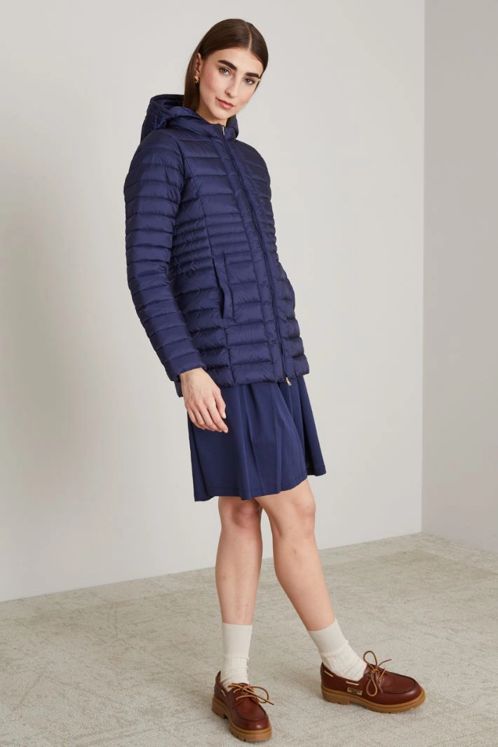 Hooded padded jacket - BLUE