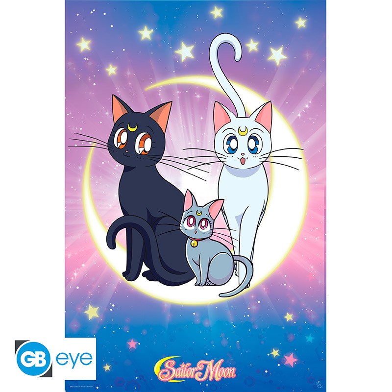 SAILOR MOON Poster Luna, Artemis & Diana (91.5x61cm)