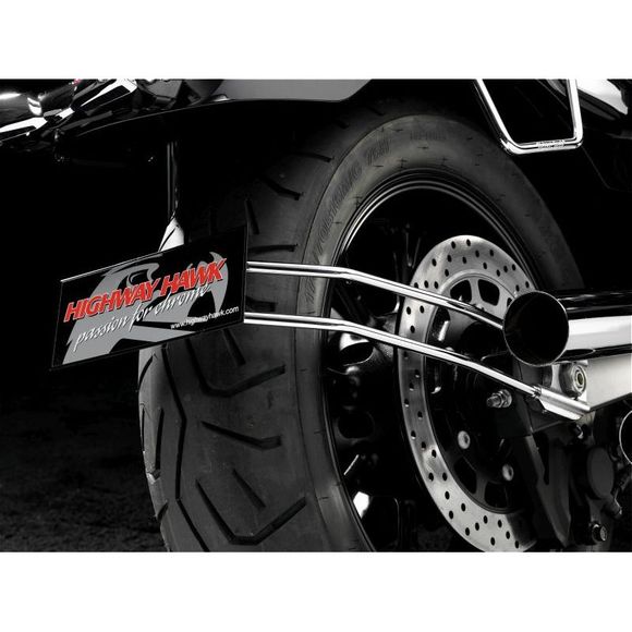 Highway hawk license plate holder universal wheel plate holder - greyRef: HIG0146