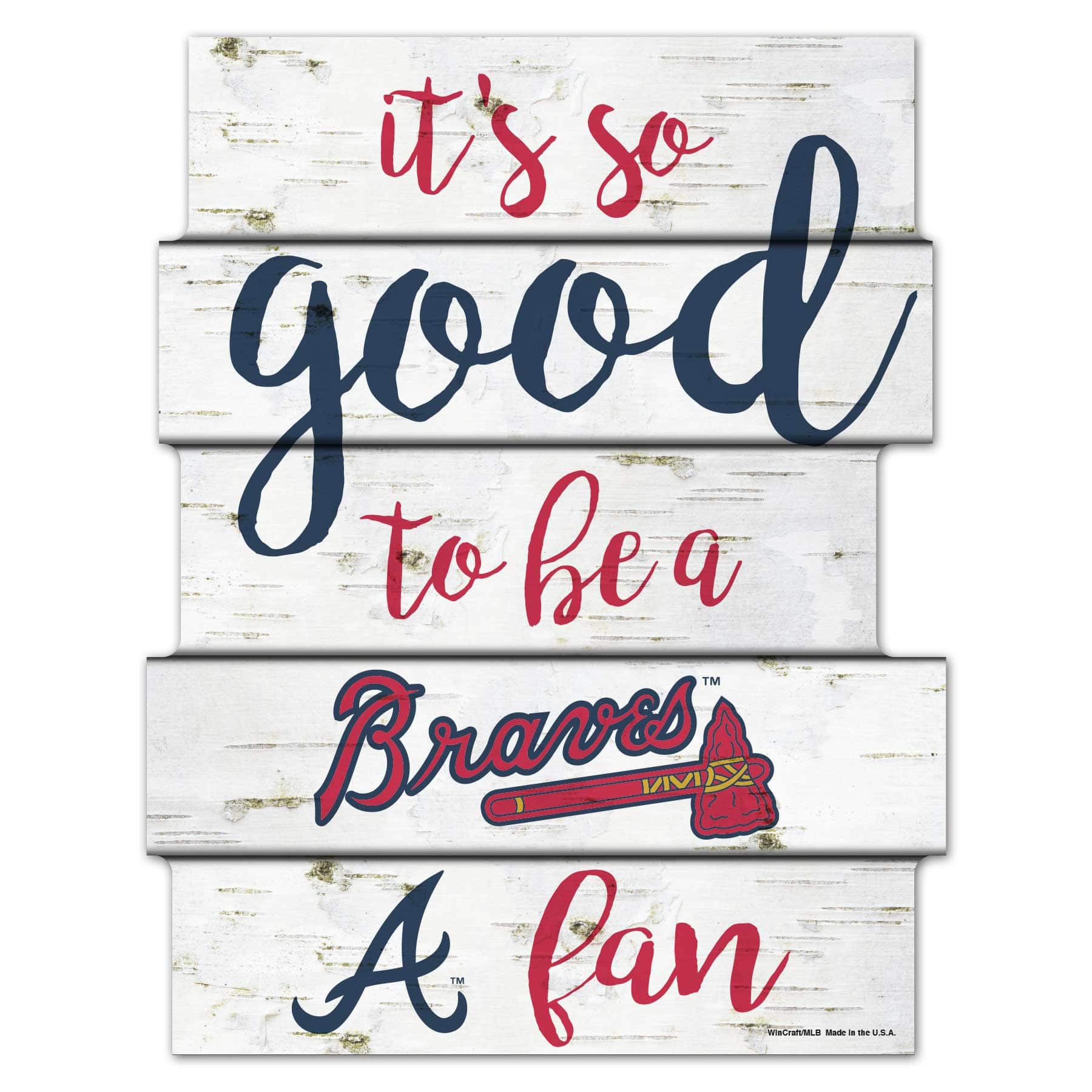 Atlanta Braves Birchwood MLB Wood Sign