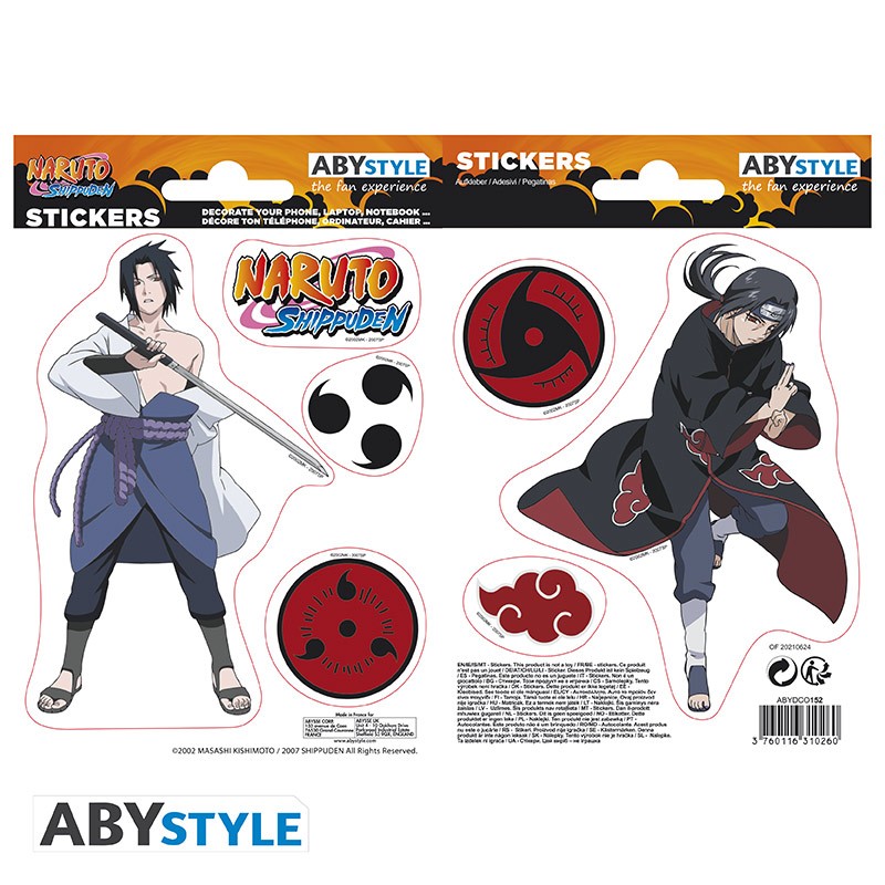 NARUTO Mini Stickers Sasuke Itachi - Abystyle