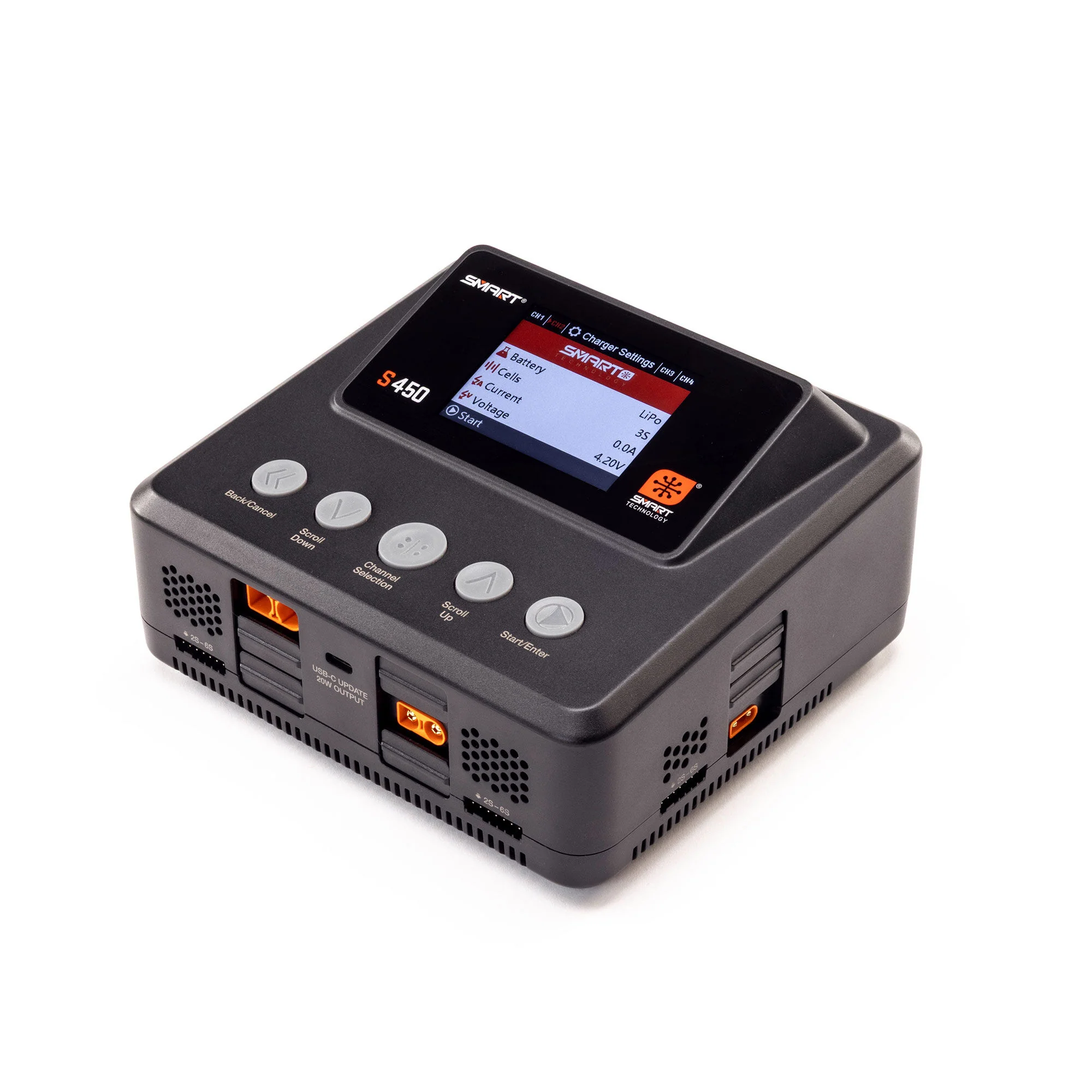 S450 G2 AC/DC Smart Charger 4x50W Spktrum SPMXC3040