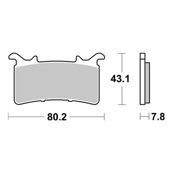 SBS 985DS1 Racing Sinter Front Brake PadsRef: SBS6034 / 985021