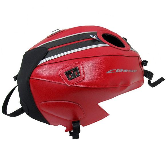 Bagster tank cover RED/BLACK STRIPE/SILVER TRIMHONDA 650 CB 650 F ABS (RC97) - 2018Ref: 1669H