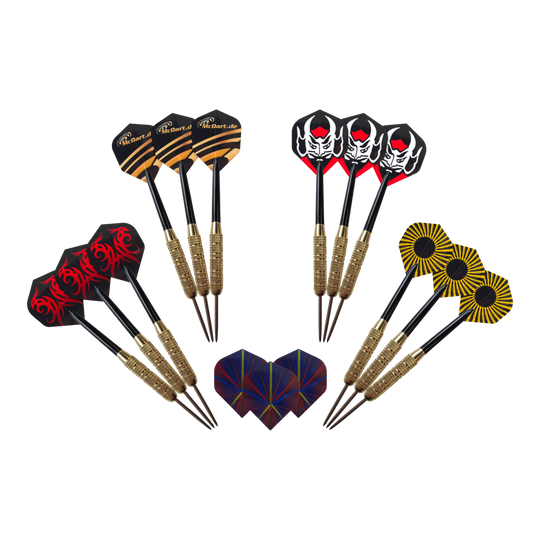 McDart Golden Star steel darts - 12 darts / 18 grams