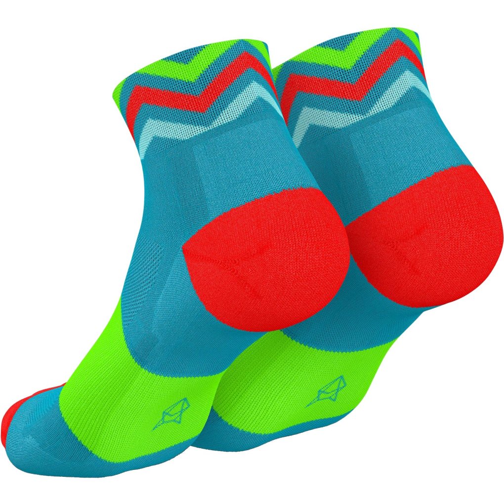 INCYLENCE Ultralight Waves Short Socks - Cyan Green